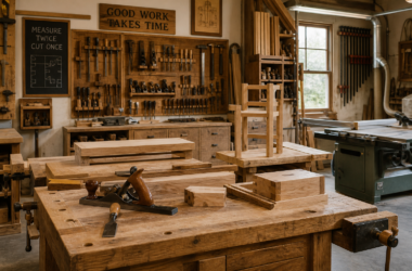 AI Generated Image of a joinery workshop