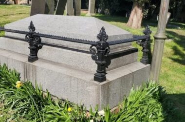 Arthur Shrewsbury's grave at Gedling All Hallows Church in Nottingham