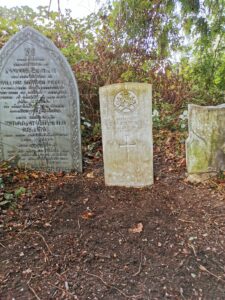 The headstone of Private Ernest Farnsworth at Nottingham's General Cemetery