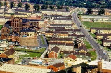 Nottingham view over the St Anns Estate from Victoria Centre Flats in 1976