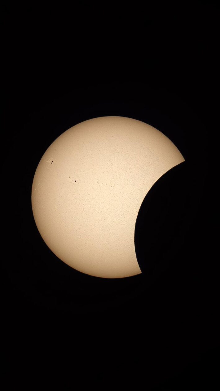The solar eclipse of August 2026 taken from Mapperley Plains in Nottingham